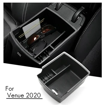 pro rok 2020 Hyundai Konání Vozu středové Konzole Loketní opěrka Úložný Box Palet Zásobník Nádoby s Gumovou podložkou
