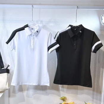 Golfové Dámské Krátký Rukáv T-Shirt 2022 v Létě Rychlé Sušení 3791