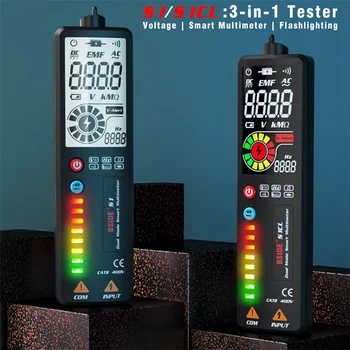 BSIDE ADMS1CL Multimetr LCD Digitální Tester Napětí Detektor 2000 se Počítá DC/AC Napětí, Frekvenci, Odpor NCV True RMS Metr
