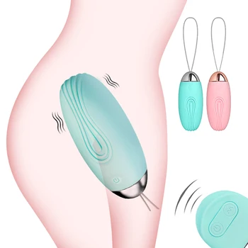 Vibrační Vajíčko Vaginální Masér pro Ženy Kegel Cvičenec G-spot Stimulátor Skok Vejce Dálkové Ovládání 10 Rychlost Sex Produktu Sex Hračka