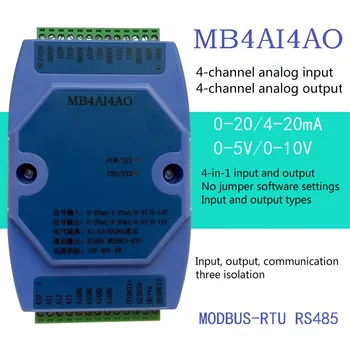 0-20MA/4-20MA/0-5V/0-10V Analogový Vstup a Výstup Akvizice Modul RS485 MODBUS