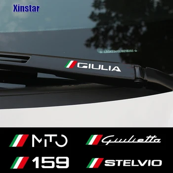 4ks Stěrač Nálepka Pro Alfa Romeo Sportiva Giulia, Giulietta 159 156 MITO Stelvio 147 Auto Příslušenství