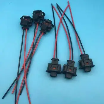10/20/50/100ks/lot 192849806 1928300599 PA66 2 pin/cesta uzavřené auto drát konektor kabelového svazku pro Bosch s drátem nebo bez drátu