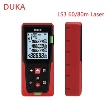 DUKA LS3 60M 80m Laserový Dálkoměr Vysoce přesný Digitální Měřič Vzdálenosti Přenosné Nabíjecí dálkoměr Přesné Měření