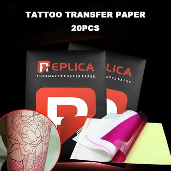 20ks Červená Tattoo Stencil Transfer Papír Velikosti A4 Thermofax Tiskárny, Kopírky Listů Tetování Papíru pro Převod Tetování Stroj Zásobování