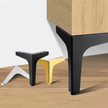 4ks Moderní pohovka nohy kovové zlato Black Železa nábytek Nohy na Stůl, Postel, Židle, Stůl, Prádelník, Kabinet podporu Nábytek Hardware