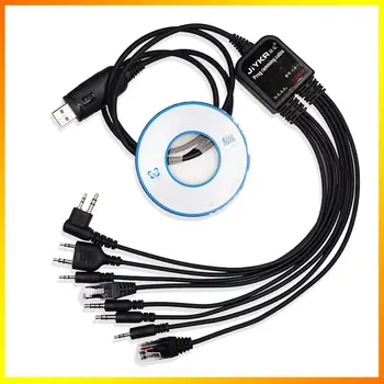 8 v 1 Multi-funkce USB Programovací Kabel s CD Baofeng Walkie Talkie UV-5R UV-82 pro Motorola TYT Kenwood, Yaesu HYT Rádio