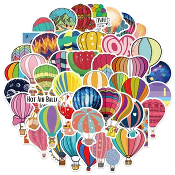 10/30/50KS Cartoon Hot Air Balloon Graffiti Vodotěsné Nálepka Kreativní Trend Osobnosti Obtisk Lednička Voda CupWholesale