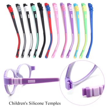 2021 Nové dětské Silikonové Brýle Nohy Snap na Barevné Silikonové Chrámů Pár Multi-barevné Volitelné Děti Brýle Příslušenstv
