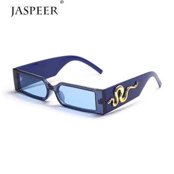 JASPEER Módní Vintage sluneční Brýle, Ženy Značky Značkové Retro Obdélník Sluneční Brýle Ženské Ins Populární Barevné Čtvercové Brýle