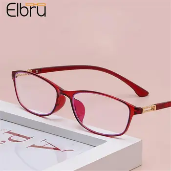 Elbru Anti Modré Světlo na Čtení Brýle Ultralehké Ženy Presbyopickém Čtení Brýle Dalekozrakost Brýle Dioptrie+1.0+4.0 Очки