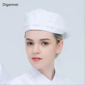 Diganmei Vysoce Kvalitní Restaurace Chef cap Kuchyňské pracovní klobouk, bílý Hotelový Číšník Klobouky Vaření BBQ Barety