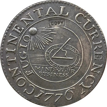 velkoobchod Replika Vynikající 1776 Kontinentální Curency Mince Kopii 90% coper výroby
