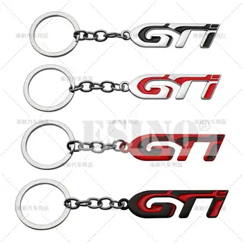 Car Styling 3D Kovové Zinkové Slitiny Kovu GTI Logo přívěšek na Klíče Keychain Key Ring pro Peugeot RCZ GT 206 307 308 408 508 3008 4008 5008