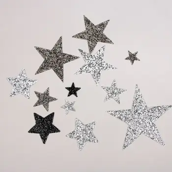 Více Velikostí Tepelný Přenos DIY Řemesla Hvězdičkový Motivy Hotfix Oděvní Doplňky Drahokamu Opravy Pentagram Nálepka