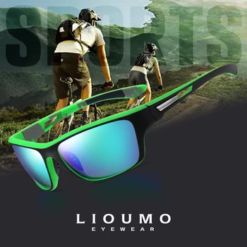 LIOUMO Vysoce Kvalitní Muži Polarizované sluneční Brýle Venkovní Sport Povlak Objektivu Řidičské Brýle Pro Ženy Anti-Glare lunetě soleil