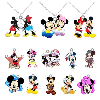 Disney Minnie Mickey Náhrdelník Ornament Kreativní Design Epoxidové Pryskyřice Akrylové Přívěsek Dlouhý Řetěz Náhrdelník Ornament Dárek