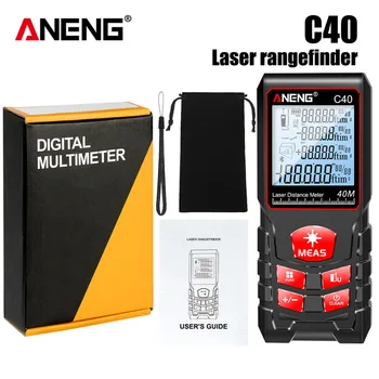 ANENG LCD Digitální Laserový Měřič Vzdálenosti Přenosné Kapesní Dálkoměr 40 M 60 M 80 M 100 M Měřicího Přístroje Laserový Dálkoměr