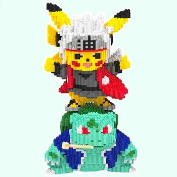 Klasické Anime Kawaii Pokemon Pikachu, Squirtle Montážní Stavební Blok Model Panenka Hračka Vzdělání Grafika Hry Akční Obrázek Cihel