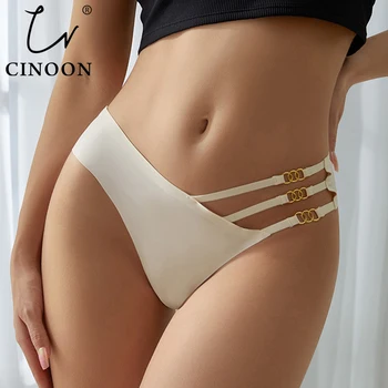 CINOON Sexy Ženy Kalhotky Nízké-Vzestup Pokušení spodní Prádlo Ženy G String vydlabat spodní Prádlo Kalhotky Comfort Ice Hedvábí Intimní