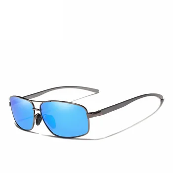 Hliníkový Rám Polarizované Ultralehké Vysoce Kvalitní sluneční Brýle Muži Ženy UV400 Čočky Mirror Klasický Retro Styl Sluneční Brýle