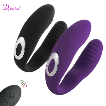 Bezdrátové Tvaru U Vibrátor Hračky pro Dospělé 18 USB Dobíjecí Vibrátor G Spot Stimulátor Klitorisu Dvojité Vibrátory Sex Hračky pro Ženy
