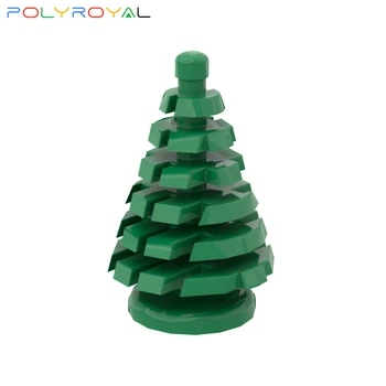 POLYROYAL Stavební Bloky, díly 2x2x4 malé borovice, vánoční stromeček, 10 KS MOC Kompatibilní S značky, hračky pro děti 2435