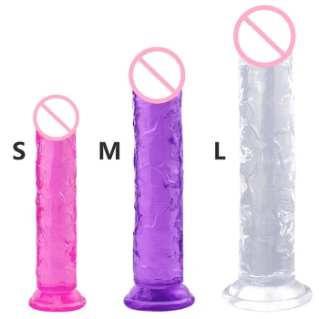 Střední Velikosti, Realistické Dildo s přísavkou Malé Želé Dilda Sexuální Hračky pro Ženy, Muže Fake Dick Toy Penis Plastové Hračky Hračky