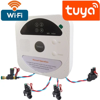WI-fi Připojení Tuya Smart Home Zalévání Časovač Zahradní Zavlažování Regulátor Vodní Ventil Zavlažovací Systém Tmer