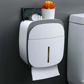 Koupelna Příslušenství Nástěnný Držák Toaletního Papíru Vodotěsný Držák na Ručníky Wc Roll Papír, Stojan Pouzdro pro Toaletní Papír