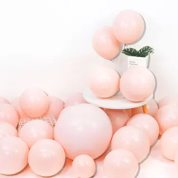 5-36 palce Matné Růžové Latexové Balón Narozeniny Svatební Party Balónky, Dekorace Baby Sprcha Výzdobou Double Layer Zahušťování Míč
