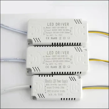 LED Driver 1 barevné a 3 barvy Adaptér Pro LED Osvětlení AC220V Non-Oddělovací Transformátor Pro LED Stropní Světlo Výměna 8-80