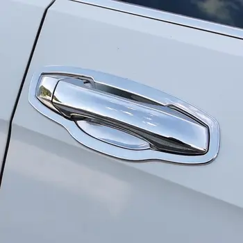 Pro Škoda Octavia A7 VW Golf 7 2014 2015 2016 2017 2018 2019 Chrome Auto Boční Rukojeť Dveří Kryt Čalounění Samolepky Styling Příslušenství