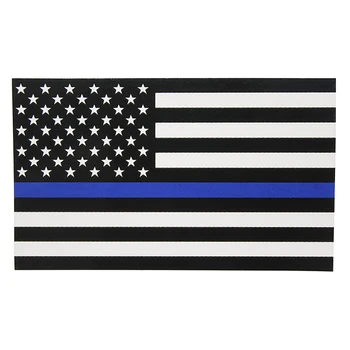 Obdélníkové Modré Život na tom Policii, spojené státy Americké Tenká Modrá Linie Vlajky Auto Obtisk Nálepka New