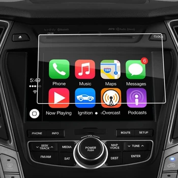 Pro 2017 Hyundai Santa Fe/Tucson/Azera/Elantra 8-Palcový GPS Navigace Dotykový Displej-Display Protector Tvrzené Sklo Filmu