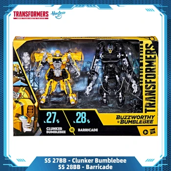 Hasbro Transformers Buzzworthy Čmelák Studio Series Deluxe Třídy 27BB Clunker Čmeláka vs. 28BB Barikády Hračky Dárek F4481