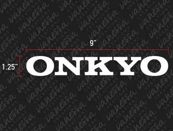 Pro (2ks) ONKYO audio štítku vinyl obtisk
