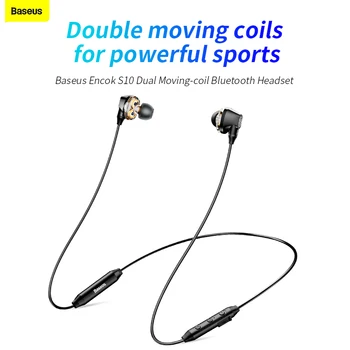 Baseus Sluchátka In-Ear Sluchátka Adsorpce Bezdrátový Bluetooth Headset Sportovní Herní Sluchátka Drátové Všechny Telefony