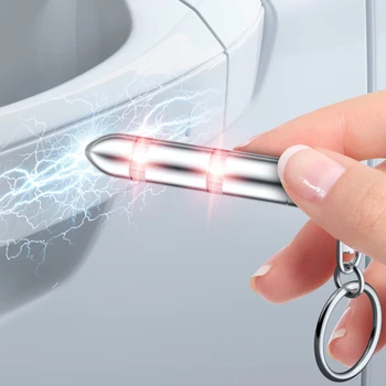 Anti-Statické Keychain Auto Tělo Eliminátor Statické Vykladače Vysoké Napětí Přenosné klíčenka s LED Světlem Interiérové Doplňky