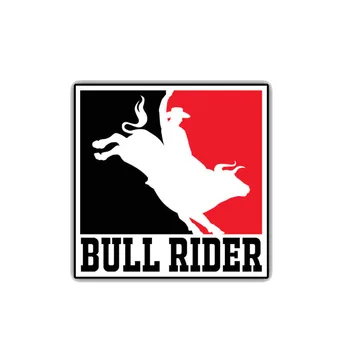 Fuuny Roztomilé Bull Rider PBR Rodeo KK Motocykl Nálepka, Kryt Škrábance Auto Samolepky Pvc 13 cm X 13 Cm