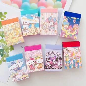 Kawaii Sanriod Anime Série Mymelody Dobrý Den Kittyed Kuromi Mini Nálepka Kniha Malý Notebook Holčičky Přítelkyni Vánoční Dárek