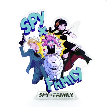 Spy x Rodina Anya Padělatel Yor Padělatel Loid Padělatel, Padělatel akryl stojan obrázek model držáku desky dort topper anime