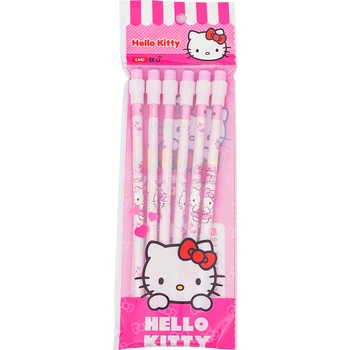 Hello Kitty Kreslený Tužkou Mateřské školy Základní Školy Studenti Non-Toxické Speciální s Gumou Roztomilé Psaní Tužky 6 Ks