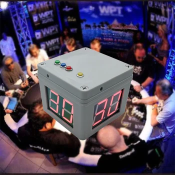 Digitální Odpočítávání Elektronické Tlačítko Ovládání Baterie 4 Stranách Poker Turnaj Časovač