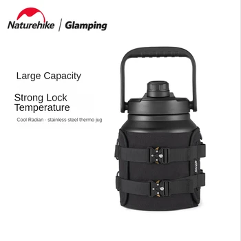 Naturehike Venkovní camping nerezové oceli 304 termosky hrnce přenosné large-kapacita termosky šálek 2.5 L, 3.8 L