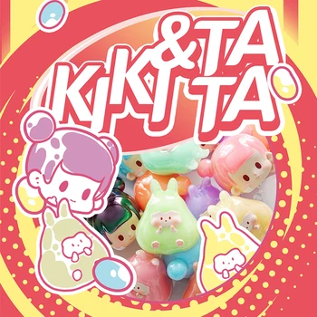KIKI Tata Lactobacillus Candy Série Blind Bag Hračky, Roztomilý Anime Obrázek Panenky Kawai Model Mini Mystery Box Pro Dívky Dárek k Narozeninám