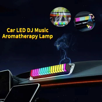 Auto LED DJ Okolní Světlo Difuzor Výstupu Vzduchu Clip Osvěžovač Vzduchu Aromaterapie Okolního Světla Auto Air Outlet Dekorativní Doplňky