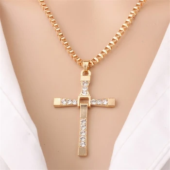 Módní Šperky Kouzlo Rychle A Zběsile 8 Kříž Přívěsek Náhrdelník Pro Muže