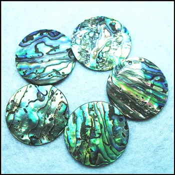 4ks přírody abalone shell z mořské shell přívěsky velikost 28mm kulatý tvar dobré pro naše diy výrobu šperků s top vrtané