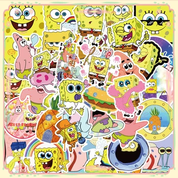 10/30/50KS Animace Karikatura SpongeBob Doodle Kufr Skateboard Notebook Dekorace Vodotěsné Nálepka Dárek dětská Hračka